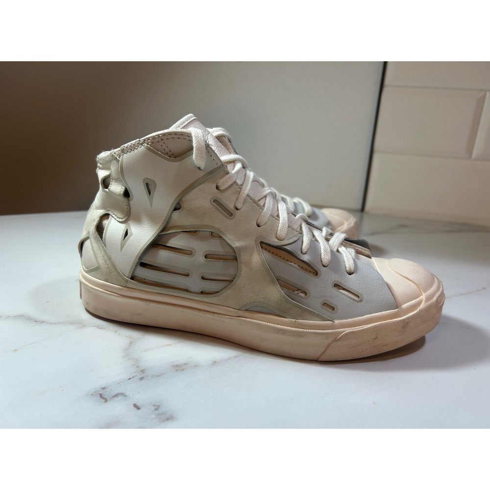 Converse Feng Chen Wang Jack Purcell Mid White Cream 169009C‎ Mens 8 Womens 9.5